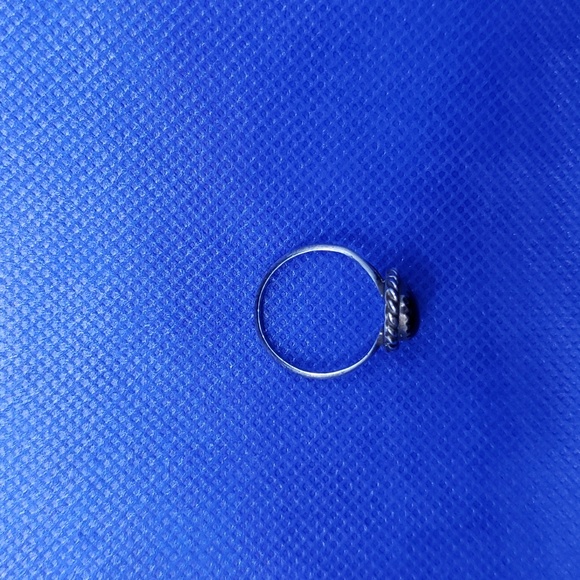 Onyx and sterling silver ring - Picture 9 of 10
